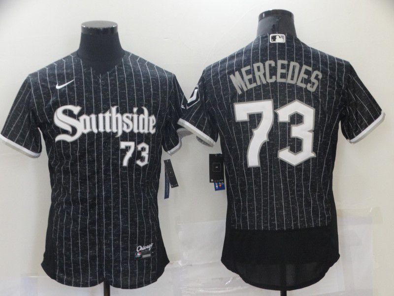 Men Chicago White Sox #73 Mercedes City Edition Black Elite Nike 2021 MLB Jerseys->chicago white sox->MLB Jersey